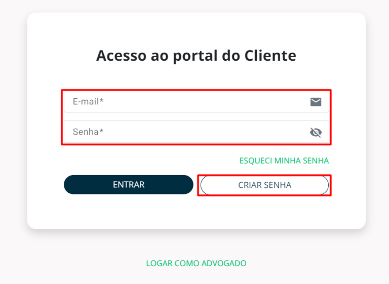 Passo 2 - Criar senha
